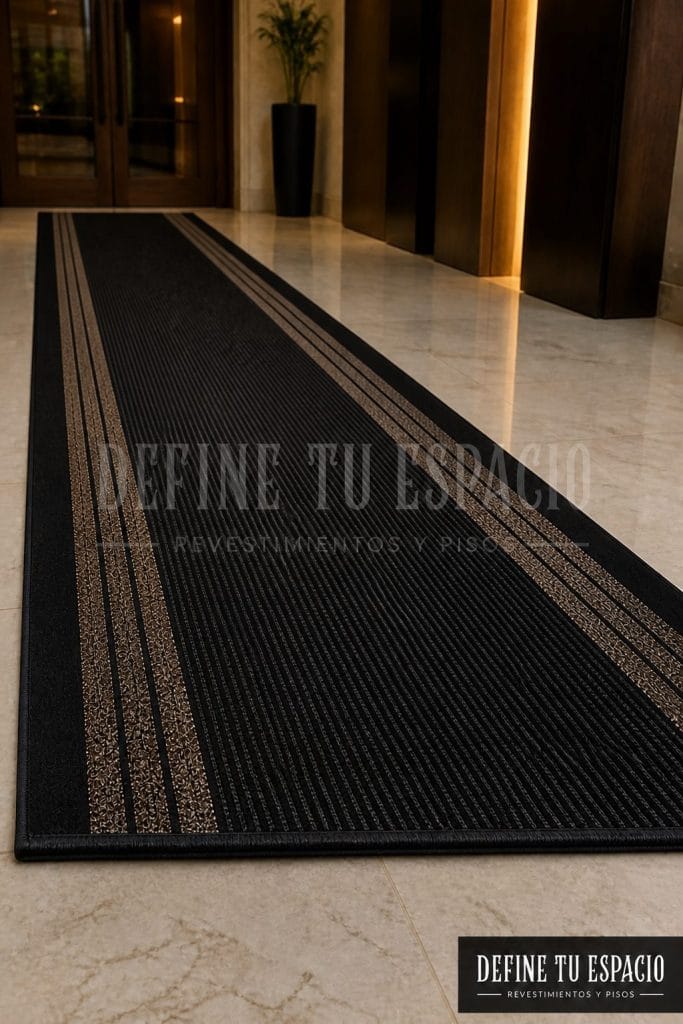 Alfombras de pasillo por metro – antideslizante alta resistencia café