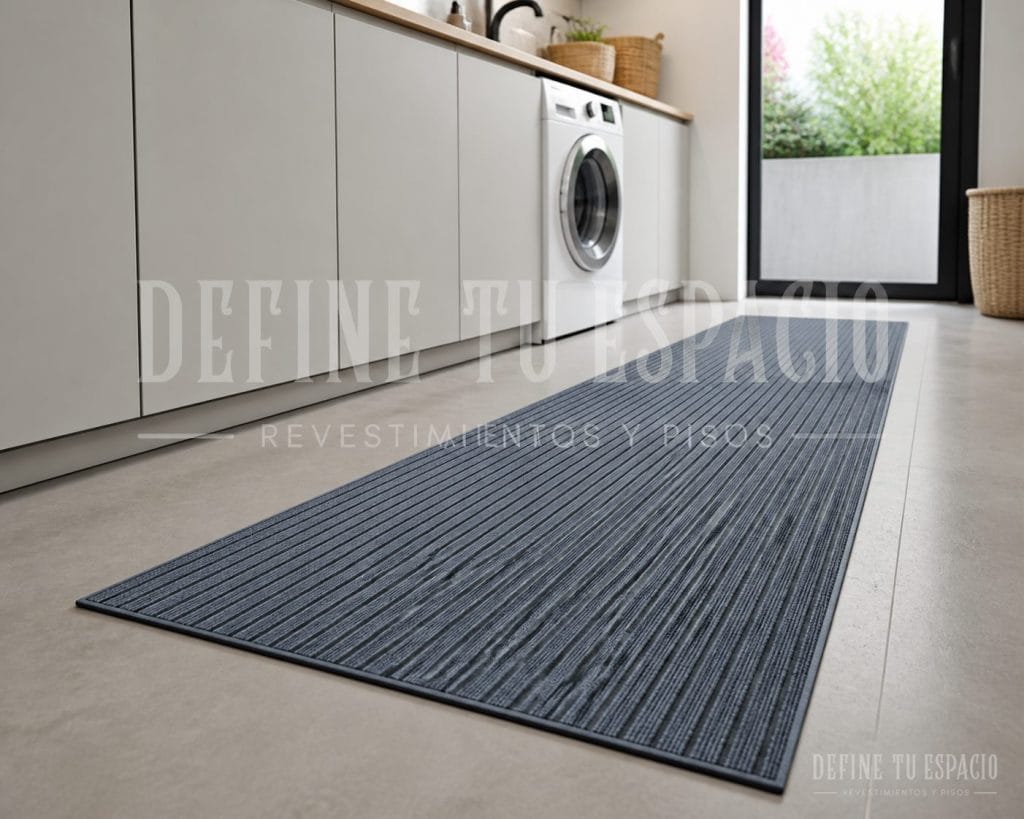 Alfombras de pasillo por metro – Lux económica antideslizante gris