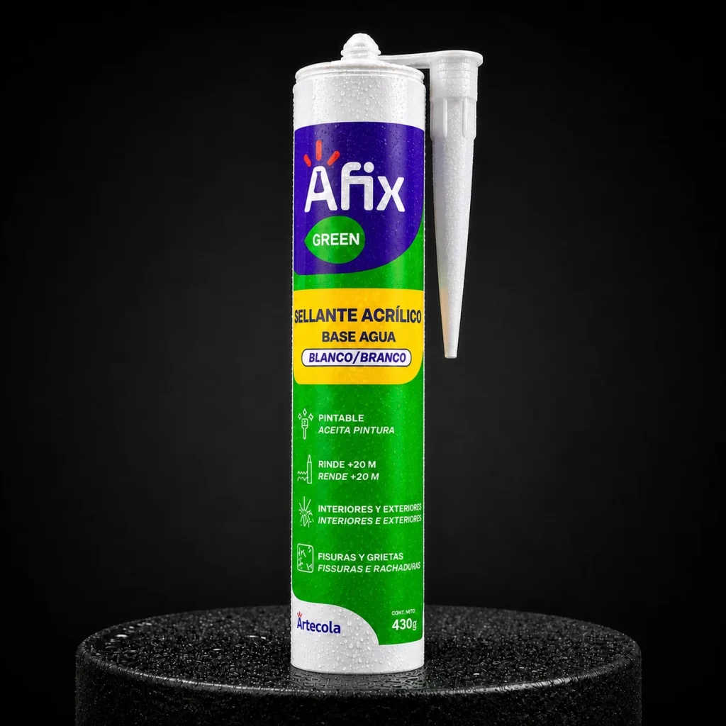 Afix Green Sellante Acrílico Blanco 430 g