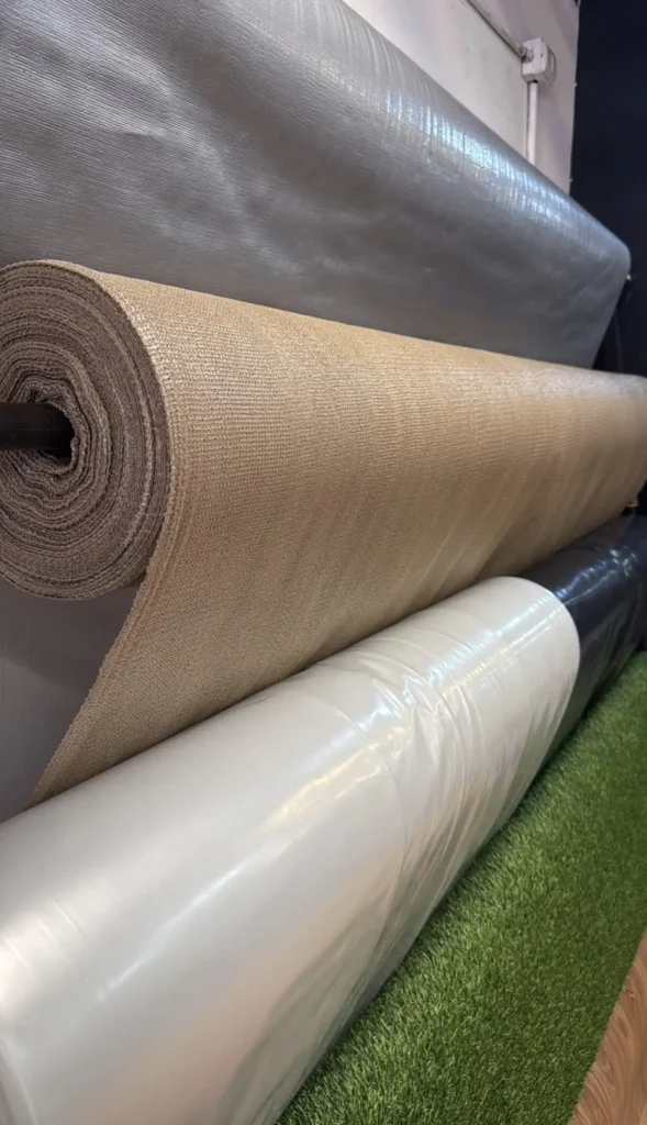 Malla Raschel beige 80% – 4,20 m de ancho